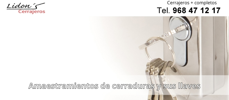 Amaestramientos de cerraduras y sus llaves desde Lidons