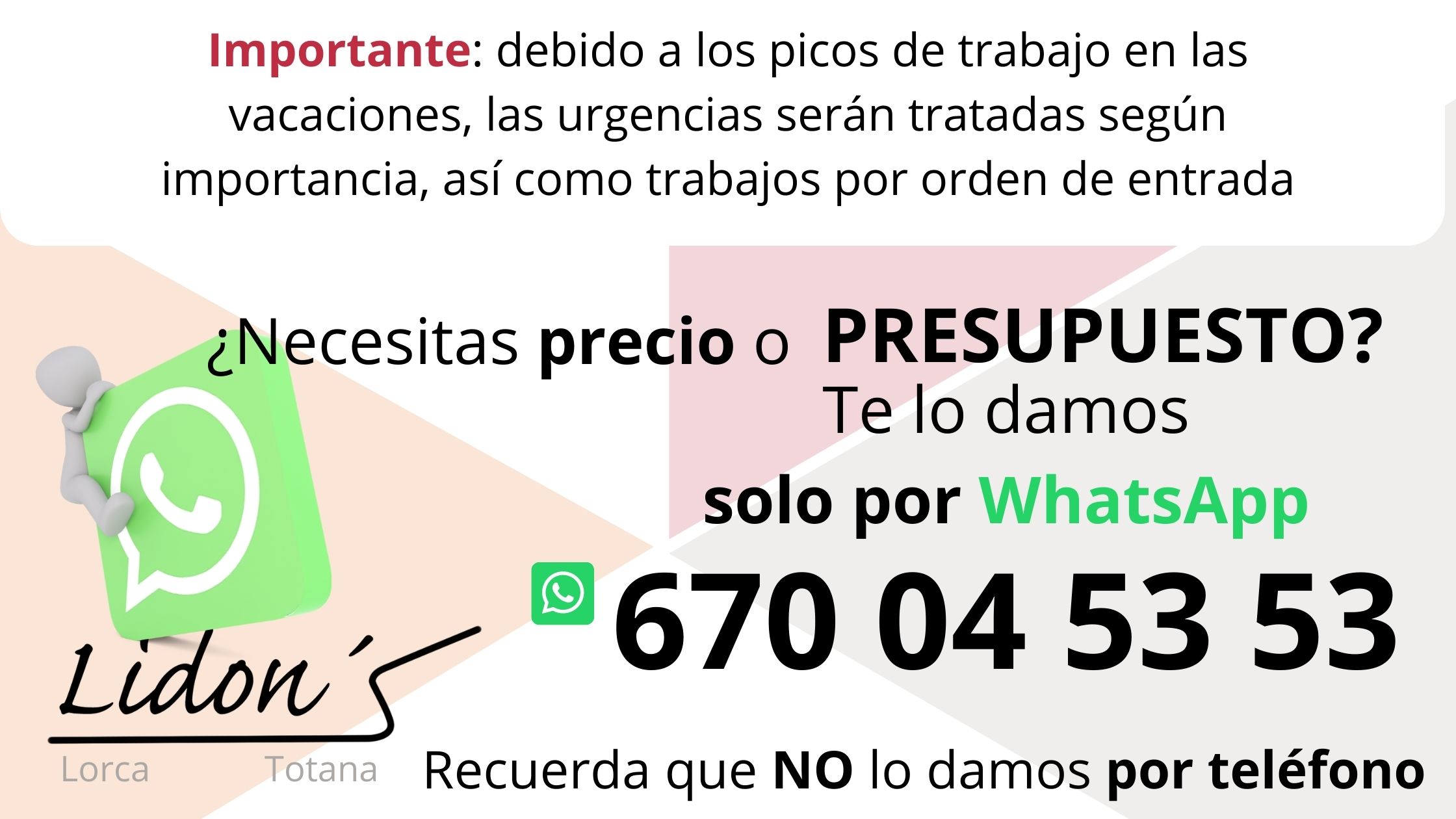 Presupuestos por wasap 2