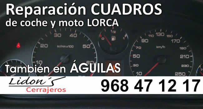 reparacion cuadros de coche y moto aguilas led pixel display autocerrajeria