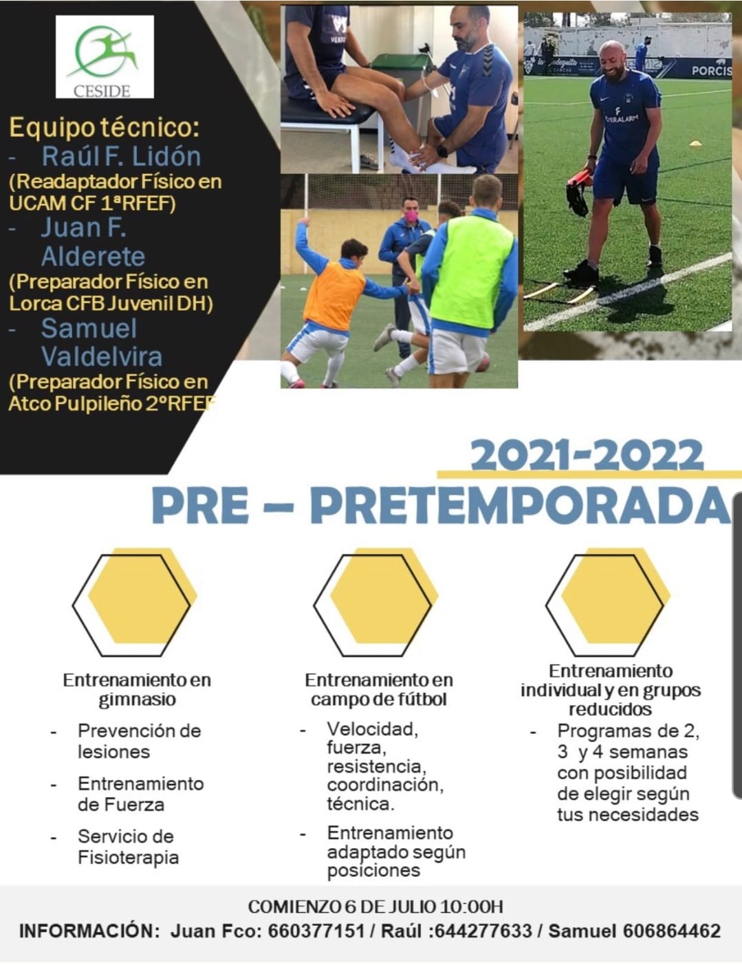CESIDE pre temporada 2021