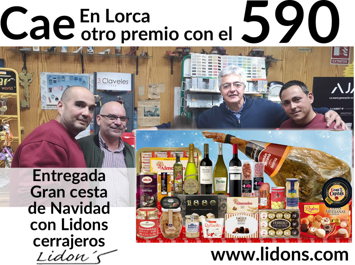 cae en lorca otro premio cerrajeros lidons cesta navidad