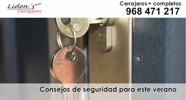 consejos seguridad este verano cerrajeros lidons