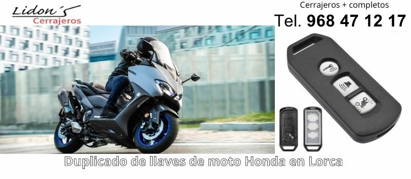 copia de llave moto Yamaha en Lorca desde Lidons