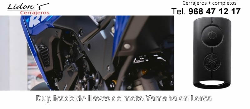 copia de llave moto Yamaha en Lorca desde Lidons