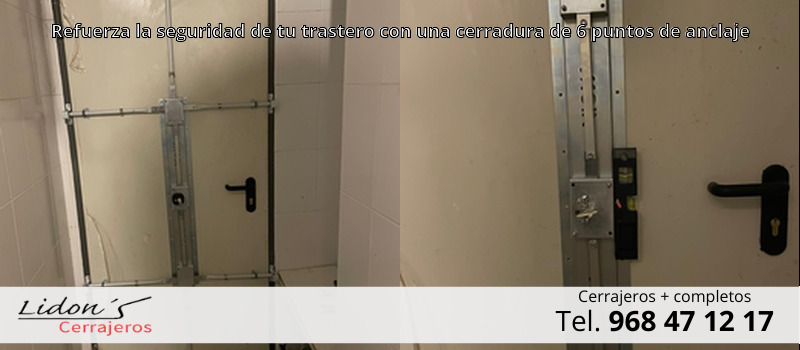 Refuerza la seguridad de tu trastero con una cerradura de 6 puntos de anclaje Refuerza la seguridad de tu trastero con una cerradura de 6 puntos de anclaje